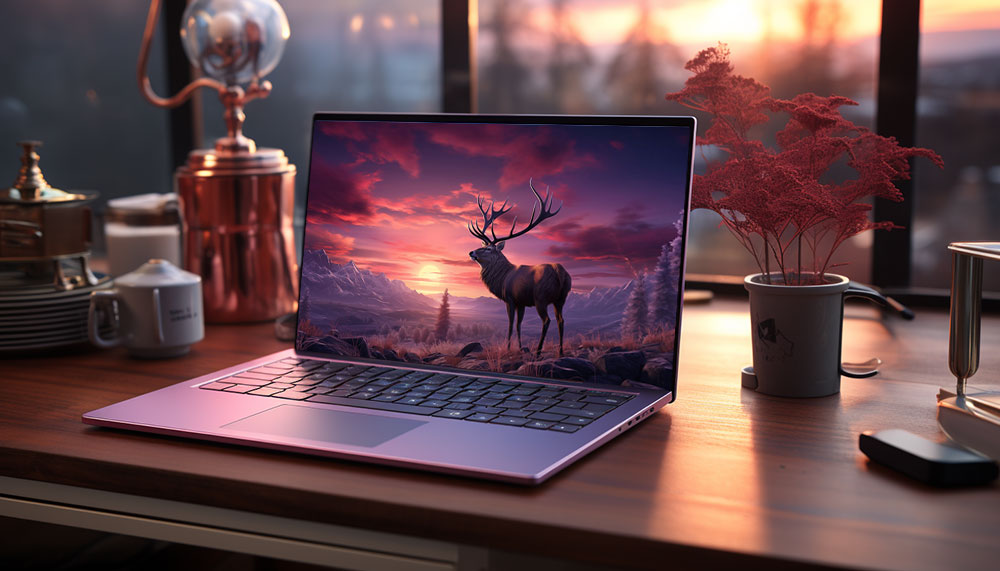 cerf au coucher du soleil fond d'écran ultra HD 4K pour ordinateur de bureau, ordinateur portable, iPhone et téléphone téléchargement gratuit