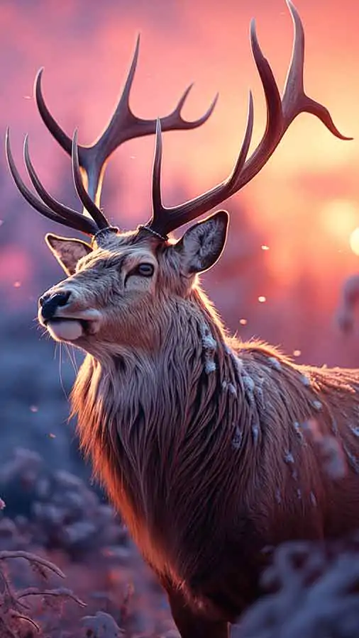 Beautiful Deer HD wallpaper 4K free download for iphone and mobile Phone