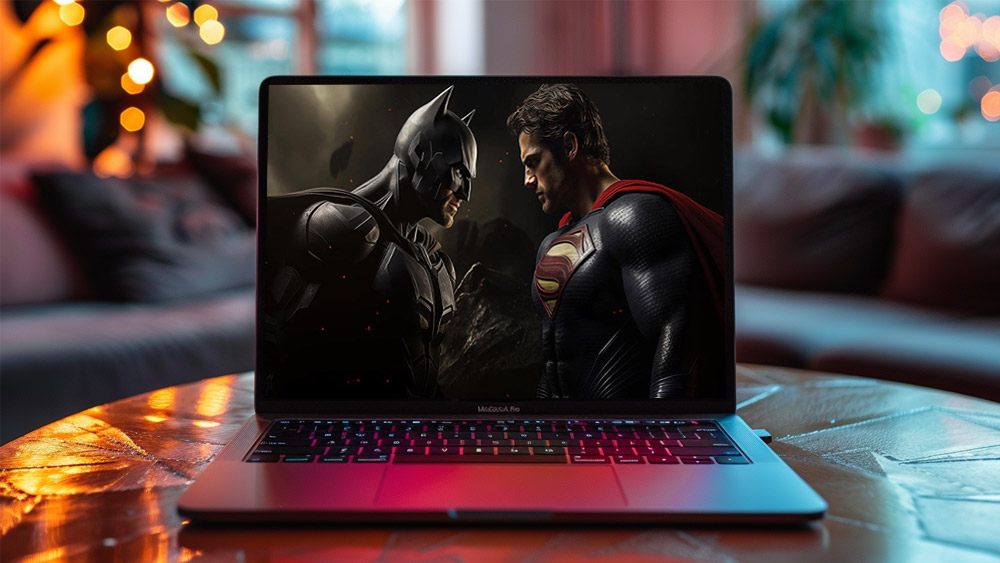 Fond d'écran Superman contre Batman L'Homme d'Acier en 4K HD pour PC Bureau mac portable mobile iPhone téléchargement gratuit arrière-plan