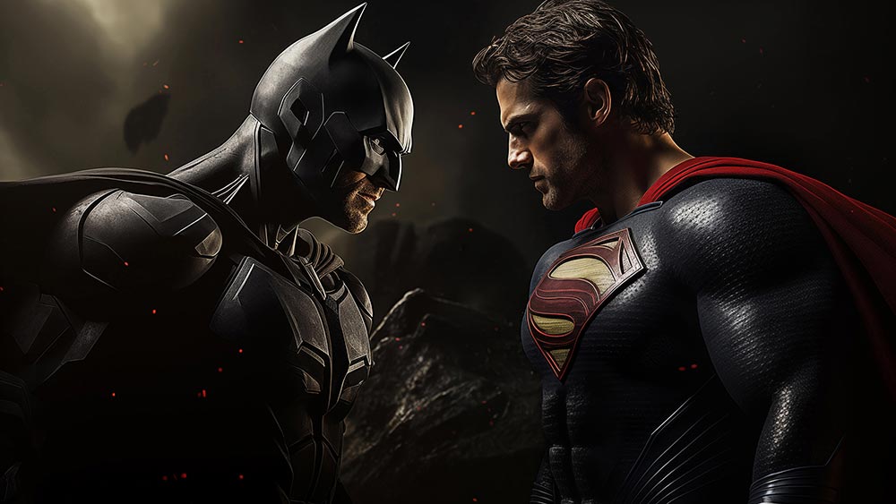 Fond d'écran Superman contre Batman L'Homme d'Acier en 4K HD pour PC Bureau mac portable mobile iPhone téléchargement gratuit arrière-plan