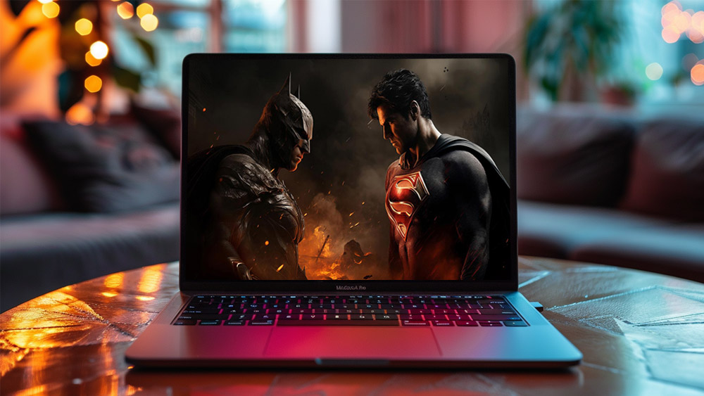 Batman vs Superman combat fond d'écran 4K HD pour PC de bureau Mac ordinateur portable mobile iPhone téléphone téléchargement gratuit fond ultraHD UHD