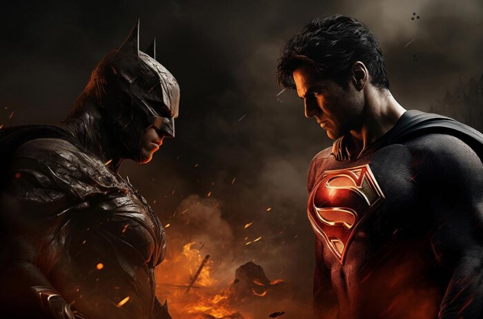 Batman vs Superman combat fond d'écran 4K HD pour PC de bureau Mac ordinateur portable mobile iPhone téléphone téléchargement gratuit fond ultraHD UHD