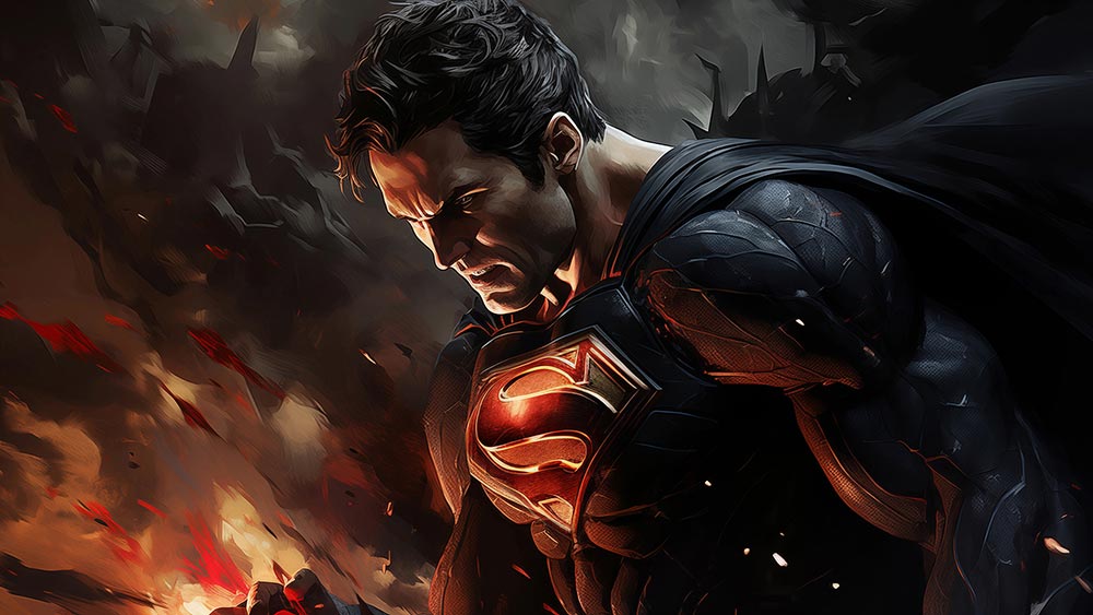 Fond d'écran de bande dessinée Superman 4K HD pour PC de bureau Mac ordinateur portable mobile iPhone téléphone téléchargement gratuit fond ultraHD UHD
