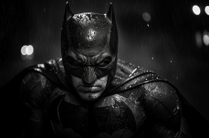 Fond d'écran Batman noir et blanc 4K HD pour PC Bureau mac portable mobile iPhone téléphone téléchargement gratuit arrière-plan