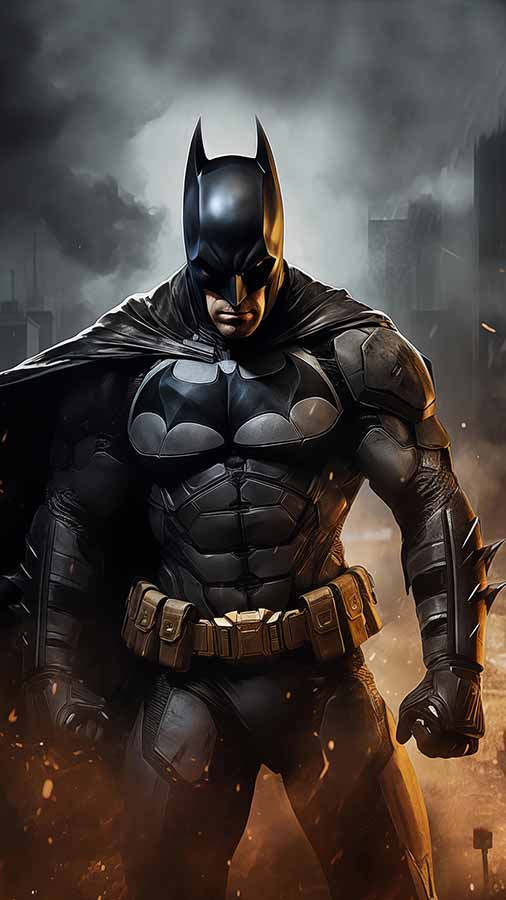 Batman en feu Fond d'écran 4K HD Téléchargement gratuit Fond UltraHD pour téléphone Android et iPhone