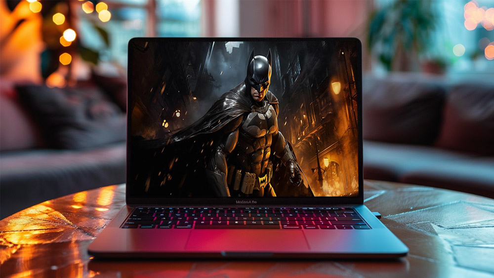 Batman à Gotham City fond d'écran 4K HD pour PC de bureau Mac ordinateur portable mobile iPhone téléphone téléchargement gratuit fond ultraHD UHD