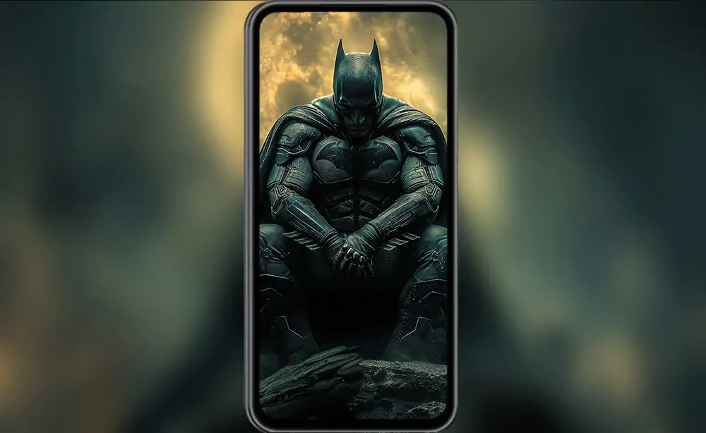 Batman lune ciel fond d'écran 4K HD pour PC bureau Mac ordinateur portable mobile iPhone téléphone téléchargement gratuit arrière-plan