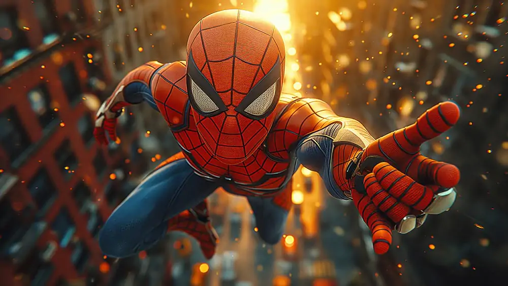 Spiderman skyscraper wallpaper 4K HD for PC Desktop mac laptop mobile iphone Phone free download background ultraHD UHD