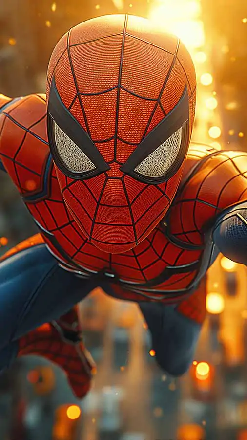 Fond d'écran Spiderman gratte-ciel 4K HD gratuit à télécharger Ultra HD pour téléphone Android et iPhone