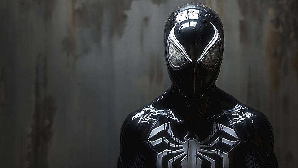 Spiderman Black Suit wallpaper 4K HD for PC Desktop mac laptop mobile iphone Phone free download background ultraHD UHD