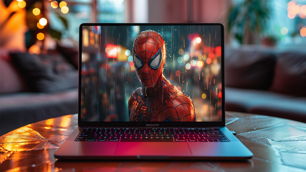 Fond d'écran de l'homme-araignée dans la pluie 4K HD pour PC Desktop mac laptop mobile iphone Phone telecharger gratuitement fond d'écran