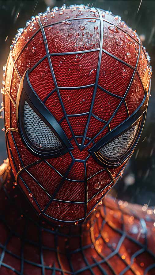 Spider-Man sous la pluie Fond d'écran 4K HD Téléchargement gratuit Fond d'écran pour téléphone et mobile iPhone