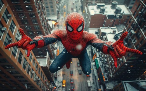 Fond d'écran Marvel SpiderMan Skyscraper 4K HD pour PC de bureau Mac ordinateur portable mobile iPhone téléphone téléchargement gratuit arrière-plan ultraHD UHD