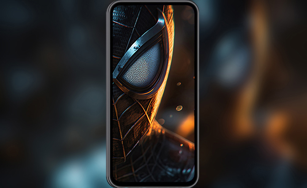 Fond d'écran Spiderman costume noir 4K HD pour PC bureau mac portable mobile iPhone téléphone téléchargement gratuit arrière-plan
