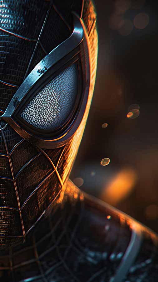 Téléchargement gratuit du fond d'écran Spiderman Black Suit 4K HD pour téléphone iPhone et mobile