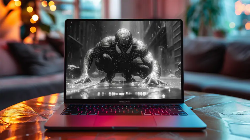 Spiderman black and white wallpaper 4K HD for PC Desktop mac laptop mobile iphone Phone free download background