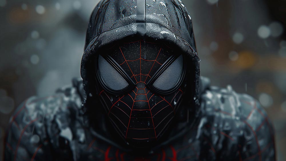Fond d'écran Spiderman Miles Morales 4K HD pour PC Bureau mac portable mobile iPhone téléchargement gratuit arrière-plan