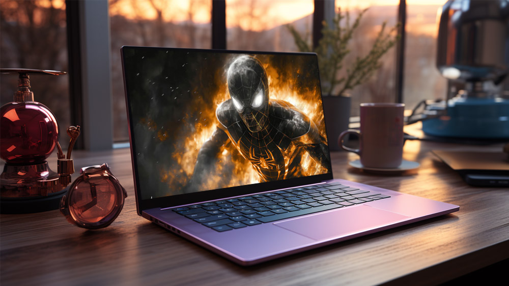 Fond d'écran Spiderman costume noir et or 4K HD pour PC de bureau Mac ordinateur portable mobile iPhone téléphone téléchargement gratuit arrière-plan
