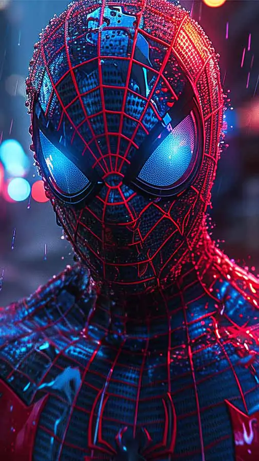 Fond d'écran Spiderman Cyberpunk 4K HD gratuit à télécharger Ultra HD pour téléphone Android et iPhone