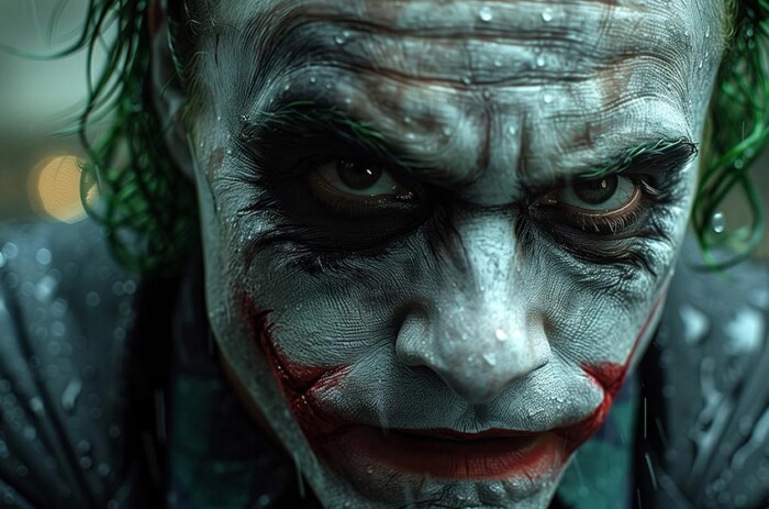 Fond d'écran Joker en gros plan 4K HD pour PC Bureau mac portable mobile iPhone téléphone téléchargement gratuit arrière-plan