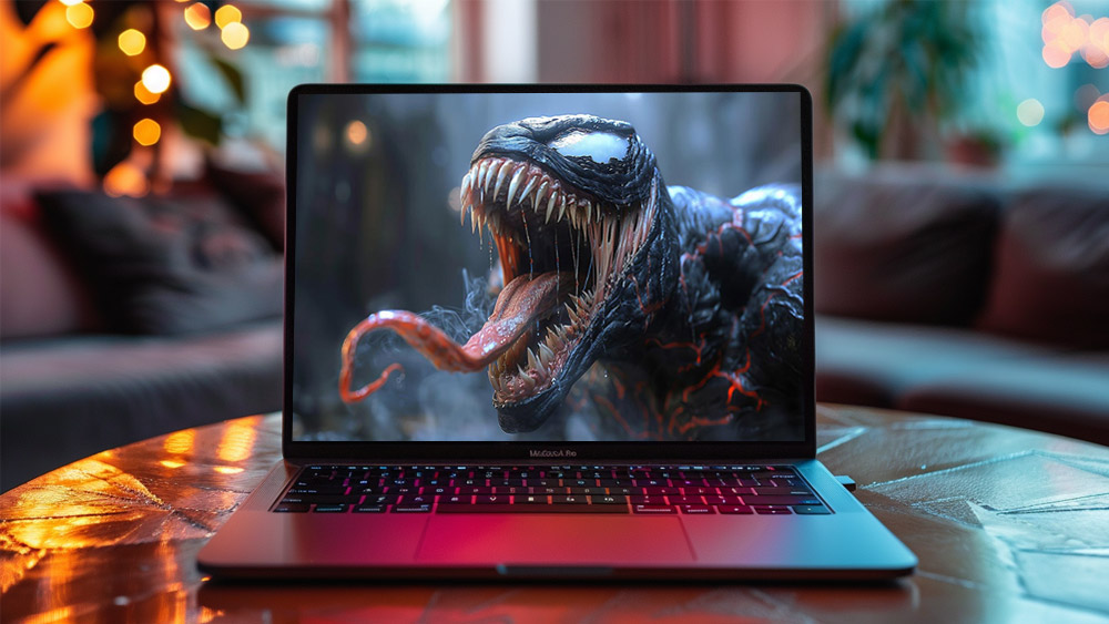 Fond d'écran Marvel Venom rage 4K HD pour PC Bureau mac portable mobile iPhone téléchargement gratuit arrière-plan ultraHD UHD