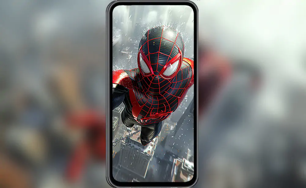 Spiderman miles morales wallpaper 4K HD for PC Desktop mac laptop mobile iphone Phone free download background ultraHD UHD