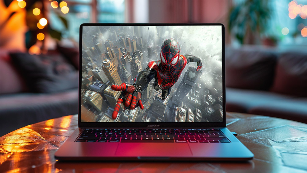 Fond d'écran Spiderman Miles Morales 4K HD pour PC Bureau mac portable mobile iPhone téléchargement gratuit arrière-plan ultraHD UHD