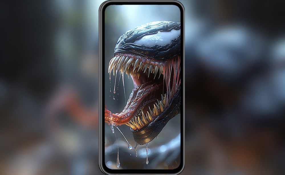 Fond d'écran Venom 4K HD pour PC Bureau mac portable mobile iPhone téléchargement gratuit arrière-plan