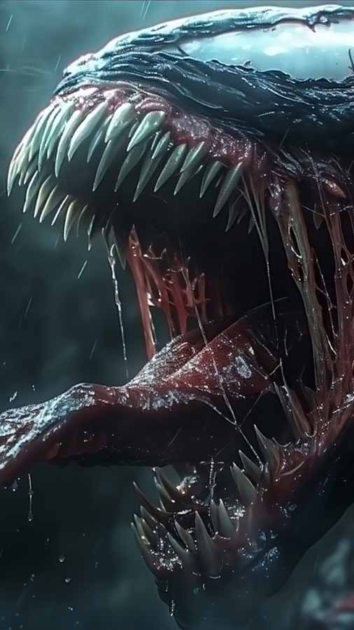 Fond d'écran Marvel Intense Venom 4K HD à télécharger gratuitement en Ultra Haute Définition pour téléphones Android et iPhone