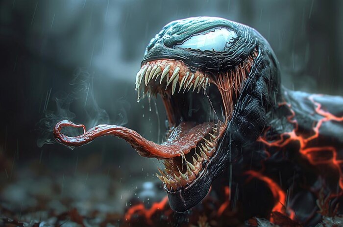 Fond d'écran Venom la Bête 4K HD pour PC Bureau mac portable mobile iPhone téléchargement gratuit arrière-plan
