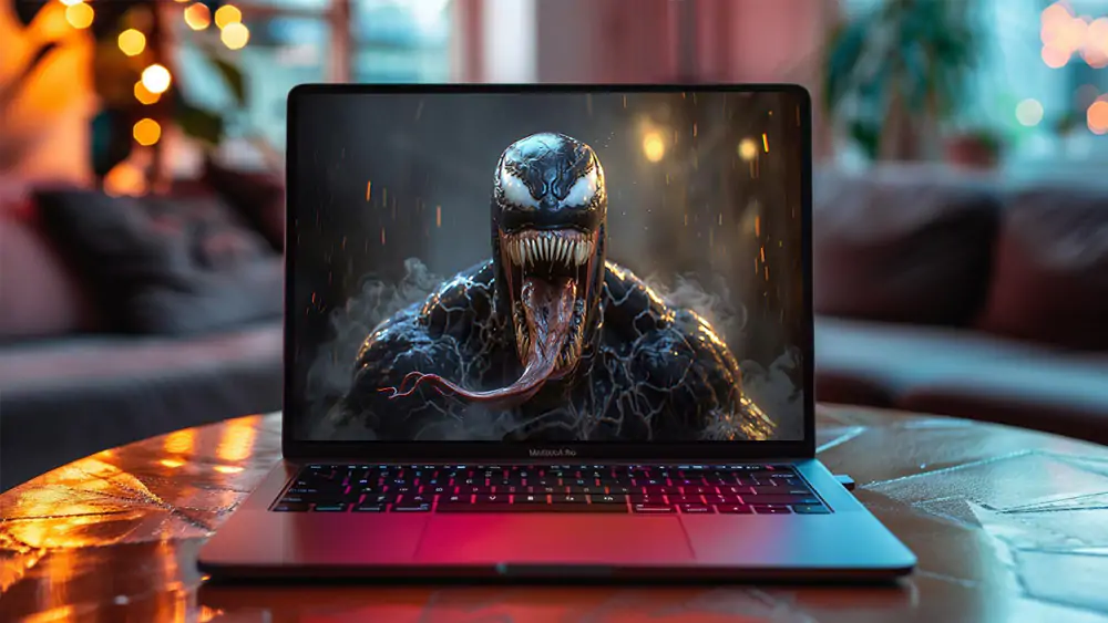 Fond d'écran Venom Marvel 4K HD pour PC Bureau mac portable mobile iPhone téléphone téléchargement gratuit arrière-plan ultraHD UHD