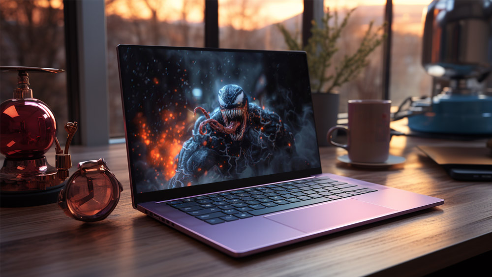 Fond d'écran Marvel Venom on fire 4K HD pour PC de bureau Mac ordinateur portable mobile iPhone téléphone téléchargement gratuit fond ultraHD UHD