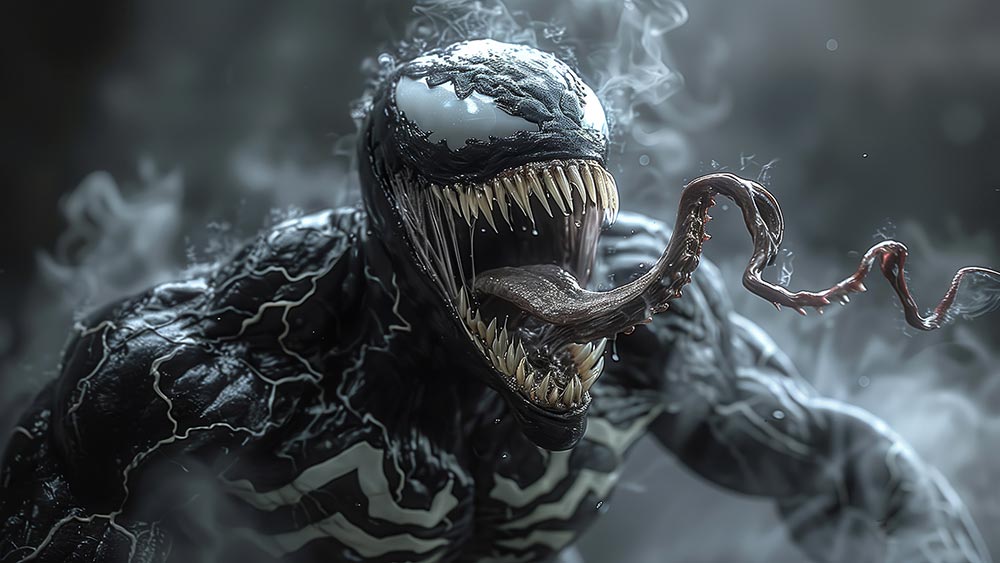 Fond d'écran Venom Rage 4K HD pour PC Bureau mac portable mobile iPhone téléchargement gratuit d'arrière-plan