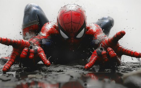 Spiderman Dynamic pose wallpaper 4K HD for PC Desktop mac laptop mobile iphone Phone free download background ultraHD UHD