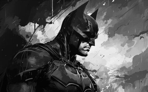 Batman DC Comic Art fond d'écran 4K HD pour PC de bureau Mac ordinateur portable mobile iPhone téléphone téléchargement gratuit fond ultraHD UHD
