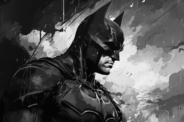 Batman DC Comic Art fond d'écran 4K HD pour PC de bureau Mac ordinateur portable mobile iPhone téléphone téléchargement gratuit fond ultraHD UHD