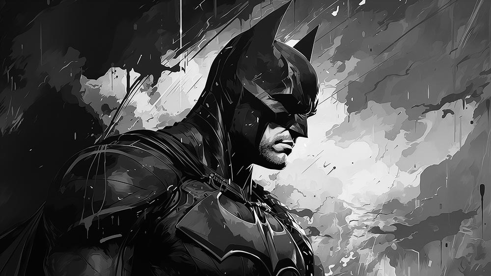 Batman DC Comic Art fond d'écran 4K HD pour PC de bureau Mac ordinateur portable mobile iPhone téléphone téléchargement gratuit fond ultraHD UHD