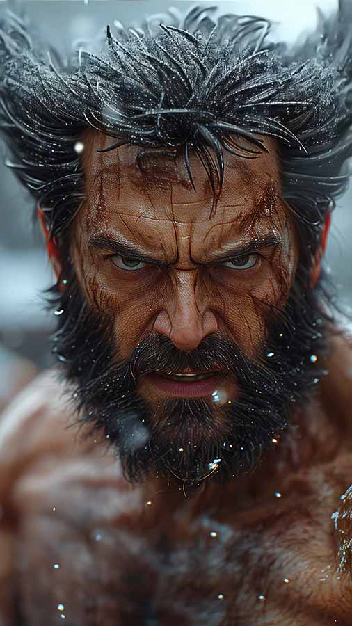 Fond d'écran Logan Wolverine 4K HD téléchargement gratuit Background UltraHD pour téléphone Android et iPhone