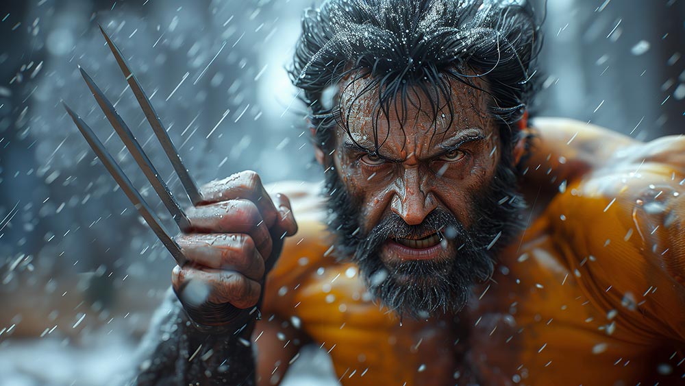 Marvel Wolverine in the Snow Wallpaper 4K HD free download Background