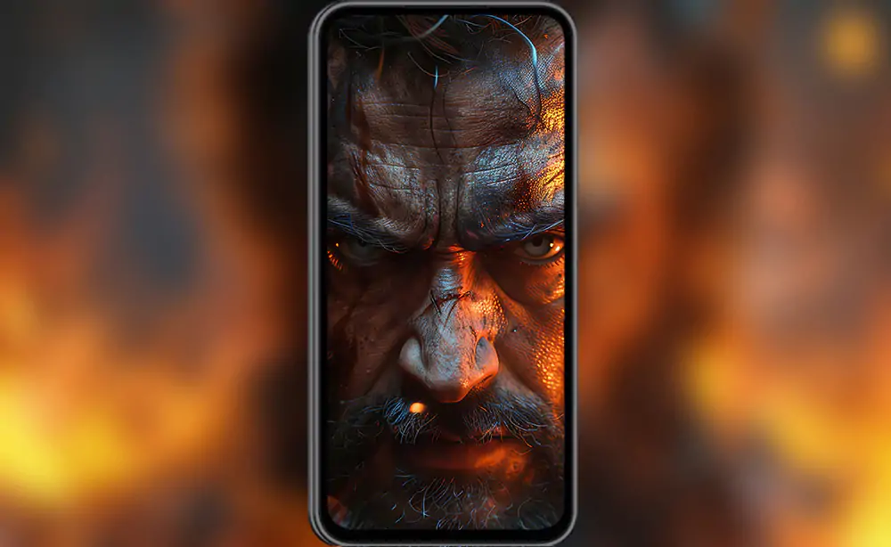 Fond d'écran Logan Wolverine en feu 4K HD pour PC de bureau Mac ordinateur portable mobile iPhone téléphone téléchargement gratuit fond ultraHD UHD