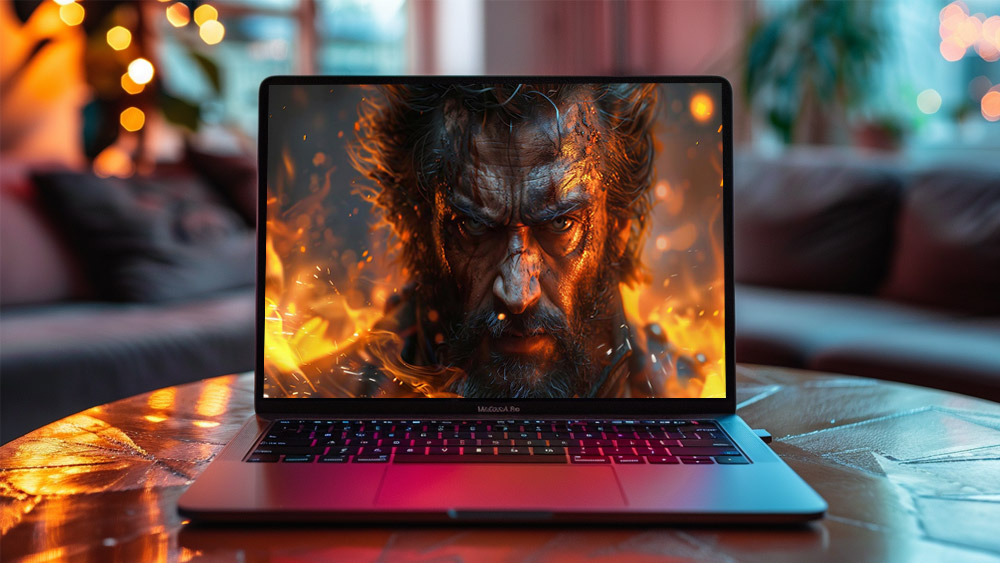 Fond d'écran Logan Wolverine en feu 4K HD pour PC de bureau Mac ordinateur portable mobile iPhone téléphone téléchargement gratuit fond ultraHD UHD