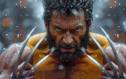 Wolverine dans la neige fond d'écran 4K HD pour PC de bureau Mac ordinateur portable mobile iPhone téléphone téléchargement gratuit fond