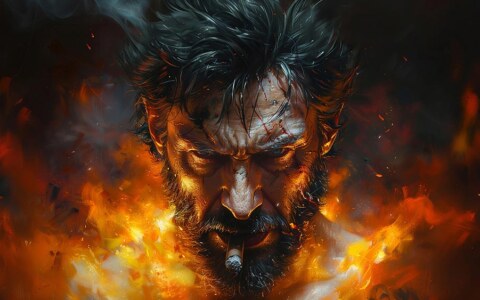 Wolverine fumant un cigare fond d'écran 4K HD pour PC de bureau Mac ordinateur portable mobile iPhone téléphone téléchargement gratuit fond ultraHD UHD
