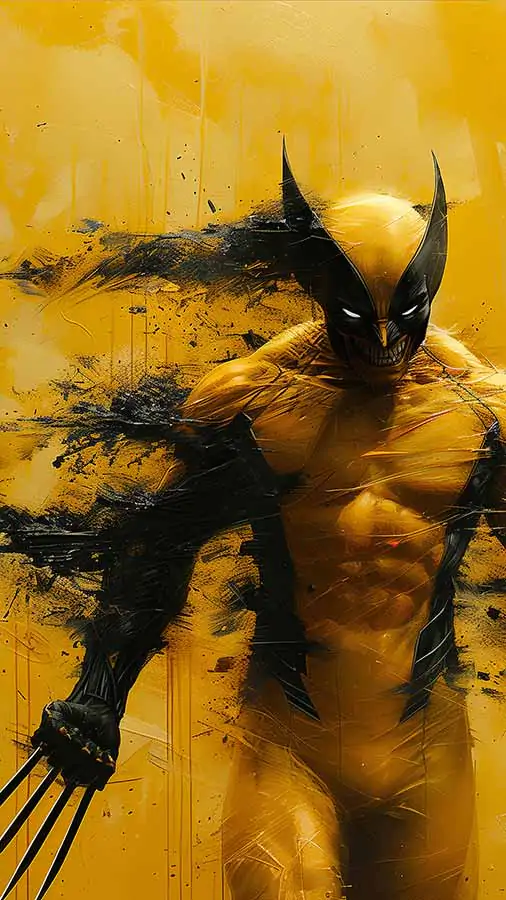 Fond d'écran artistique Marvel Wolverine 4K HD à télécharger gratuitement pour iPhone, téléphone et mobile