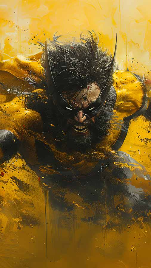 Fond d'écran Fan Art Marvel Wolverine 4K HD téléchargement gratuit Ultra HD pour téléphones Android et iPhone