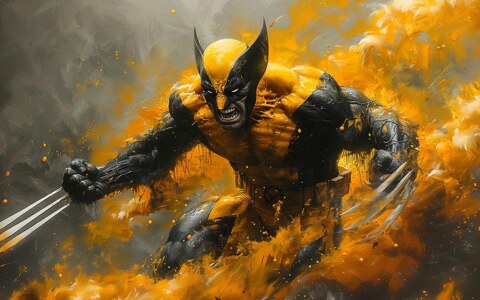 Fond d'écran Marvel Wolverine Art 4K HD pour PC de bureau Mac ordinateur portable mobile iPhone téléphone téléchargement gratuit fond ultraHD UHD
