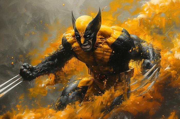 Fond d'écran Marvel Wolverine Art 4K HD pour PC de bureau Mac ordinateur portable mobile iPhone téléphone téléchargement gratuit fond ultraHD UHD