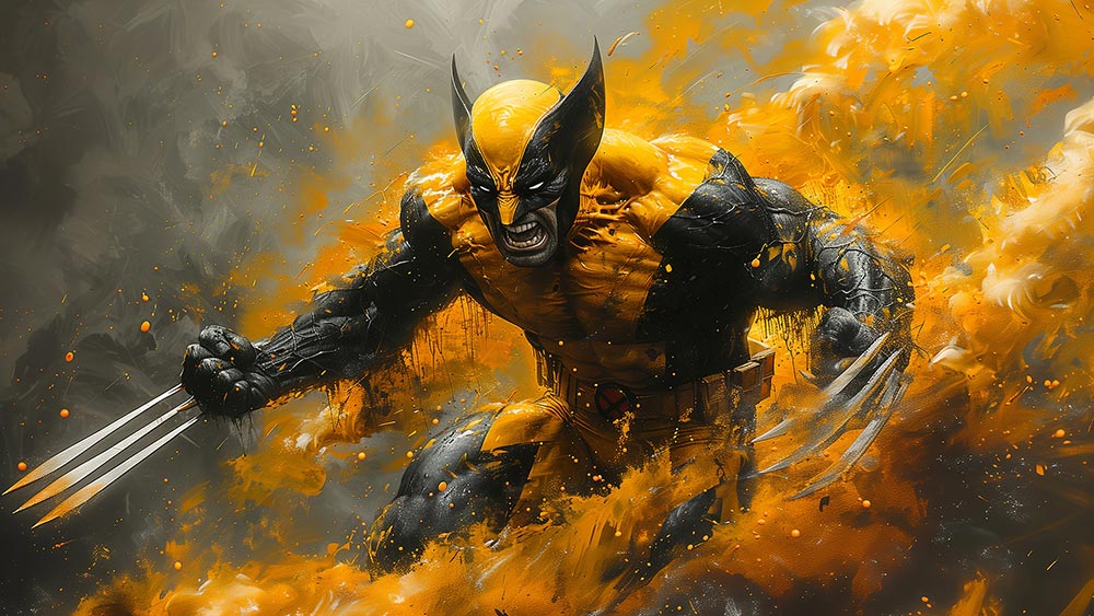Fond d'écran Marvel Wolverine Art 4K HD pour PC de bureau Mac ordinateur portable mobile iPhone téléphone téléchargement gratuit fond ultraHD UHD