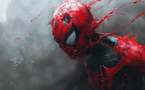 Fond d'écran Art Spider-man 4K HD pour PC Bureau mac portable mobile iPhone téléphone téléchargement gratuit arrière-plan ultraHD UHD