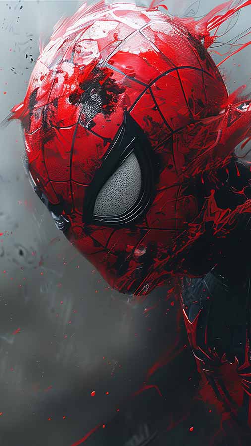 Fond d'écran artistique Spiderman 4K HD gratuit à télécharger en Ultra HD pour téléphones Android et iPhone
